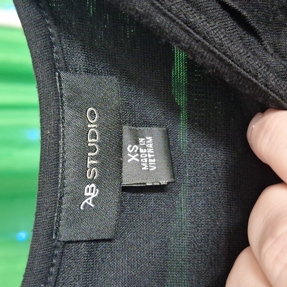 AB STUDIO BLACK TOP SIZE XS - Picture 4 of 4